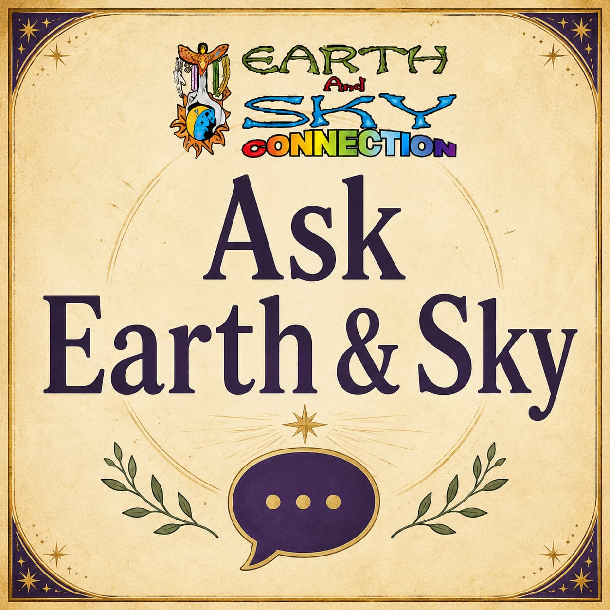 Earth & Sky Connection Ask Earth and Sky illustrated contact path card
